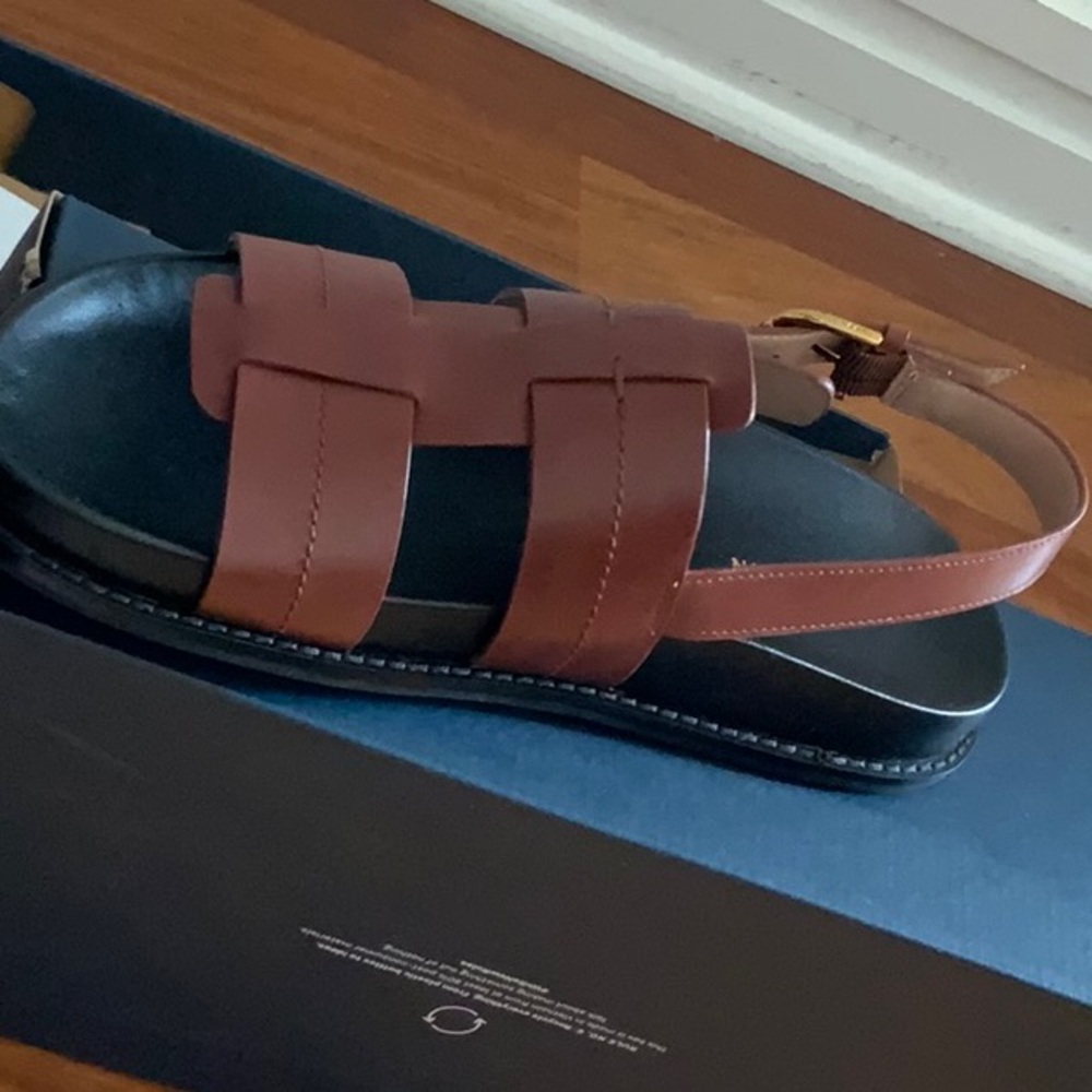 Cole Haan Marlee Fisherman Footbed Sandals size 6.5 Brown Fisherman sandals